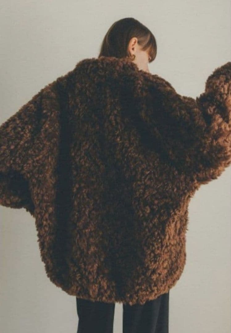 CLANE カールファーショートコート