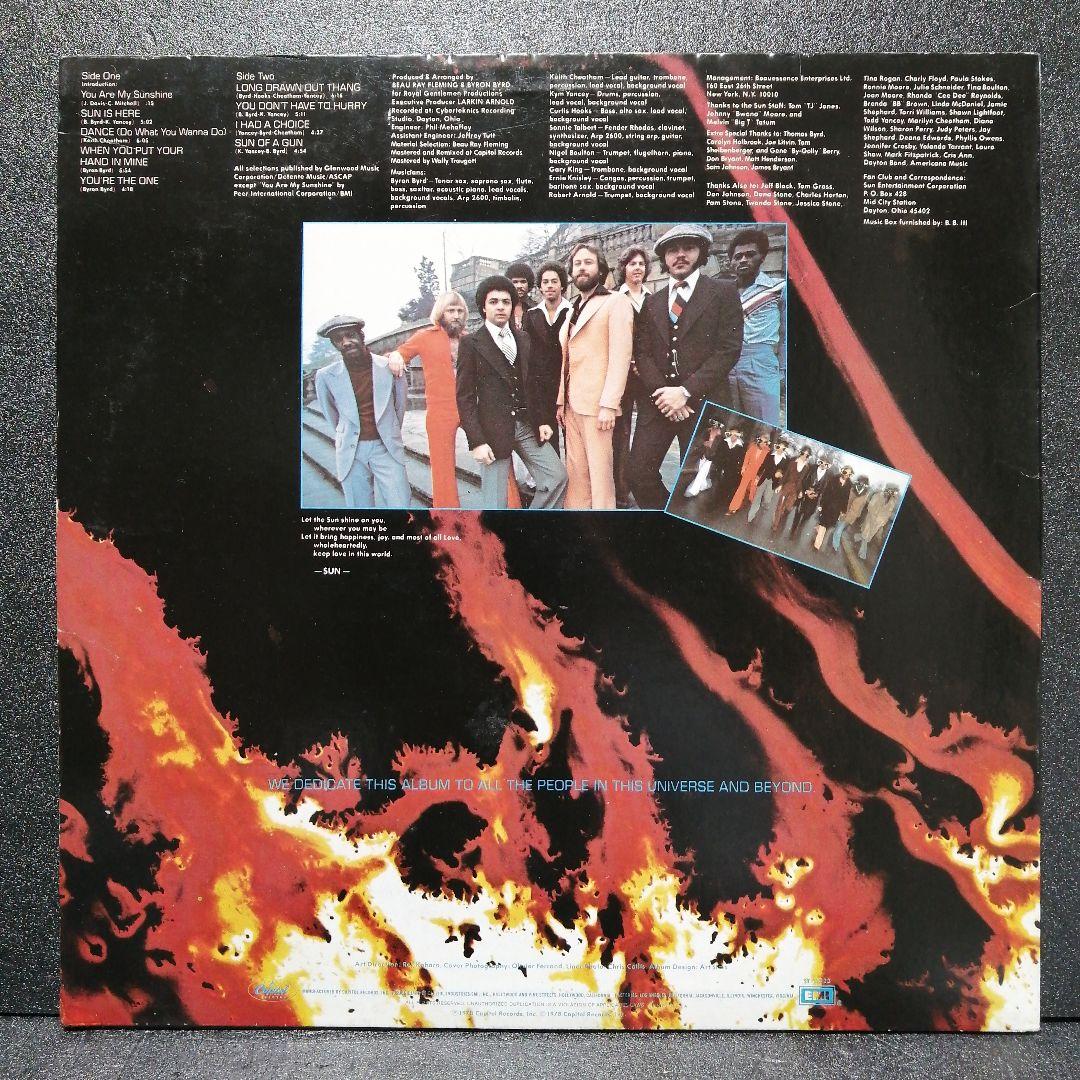 【 78年 名盤 】SUN / SUNBURN US オリジナル盤 LP