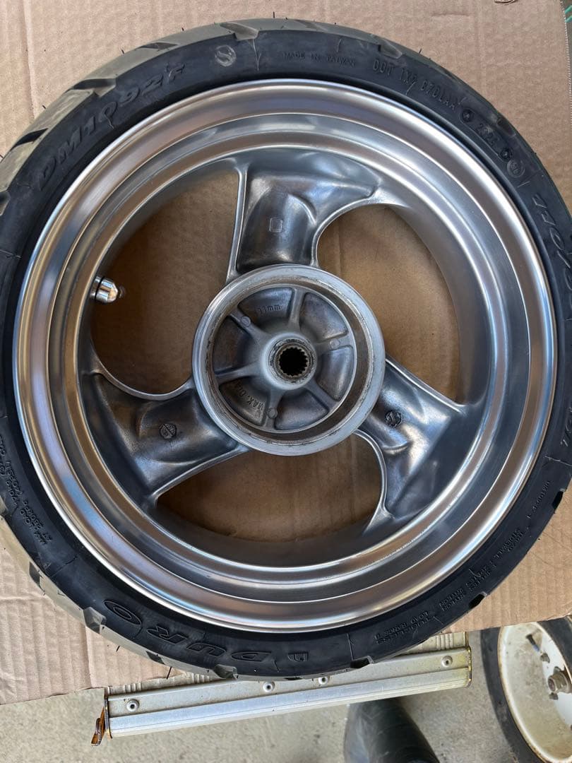 ジョーカースペーシーjf03流用 　キムコトップボーイ50 ホイール前後セット