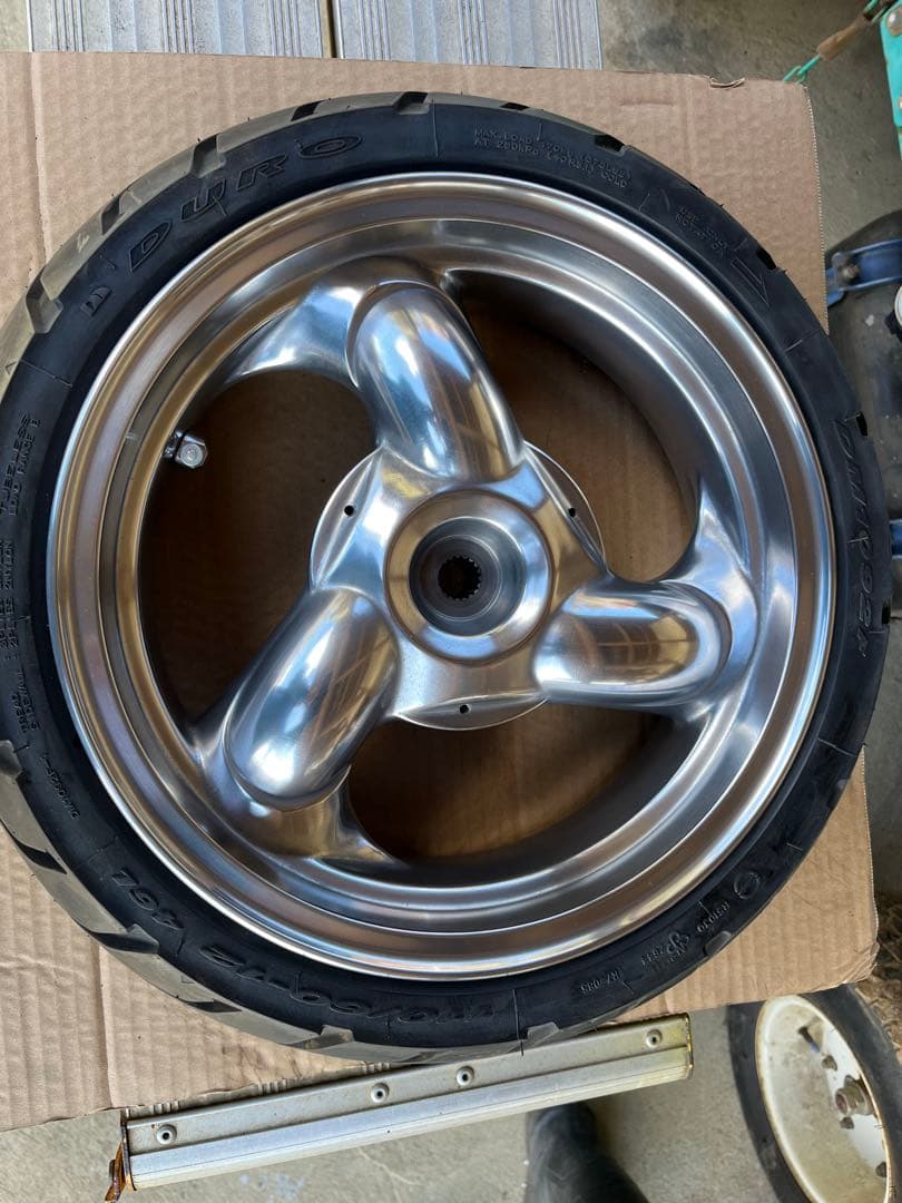 ジョーカースペーシーjf03流用 　キムコトップボーイ50 ホイール前後セット