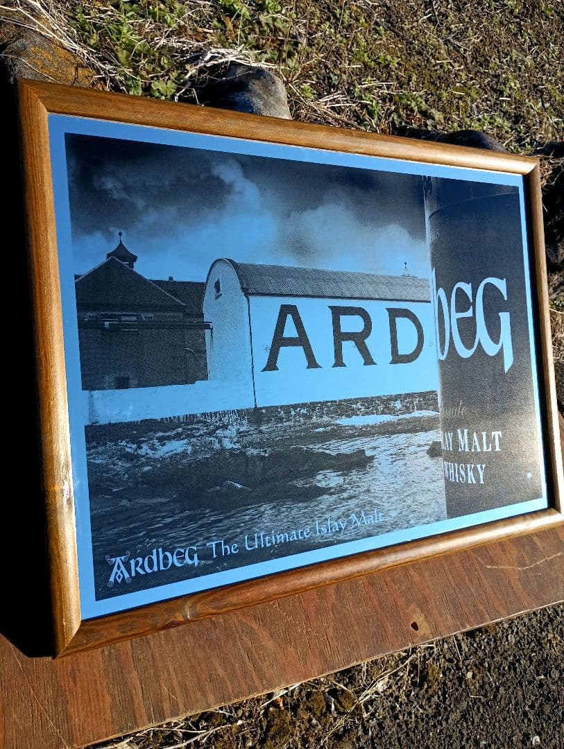 アードベッグ　非売品　ヴィンテージ　パブミラー　鏡　ARDBEG 　アイラ島
