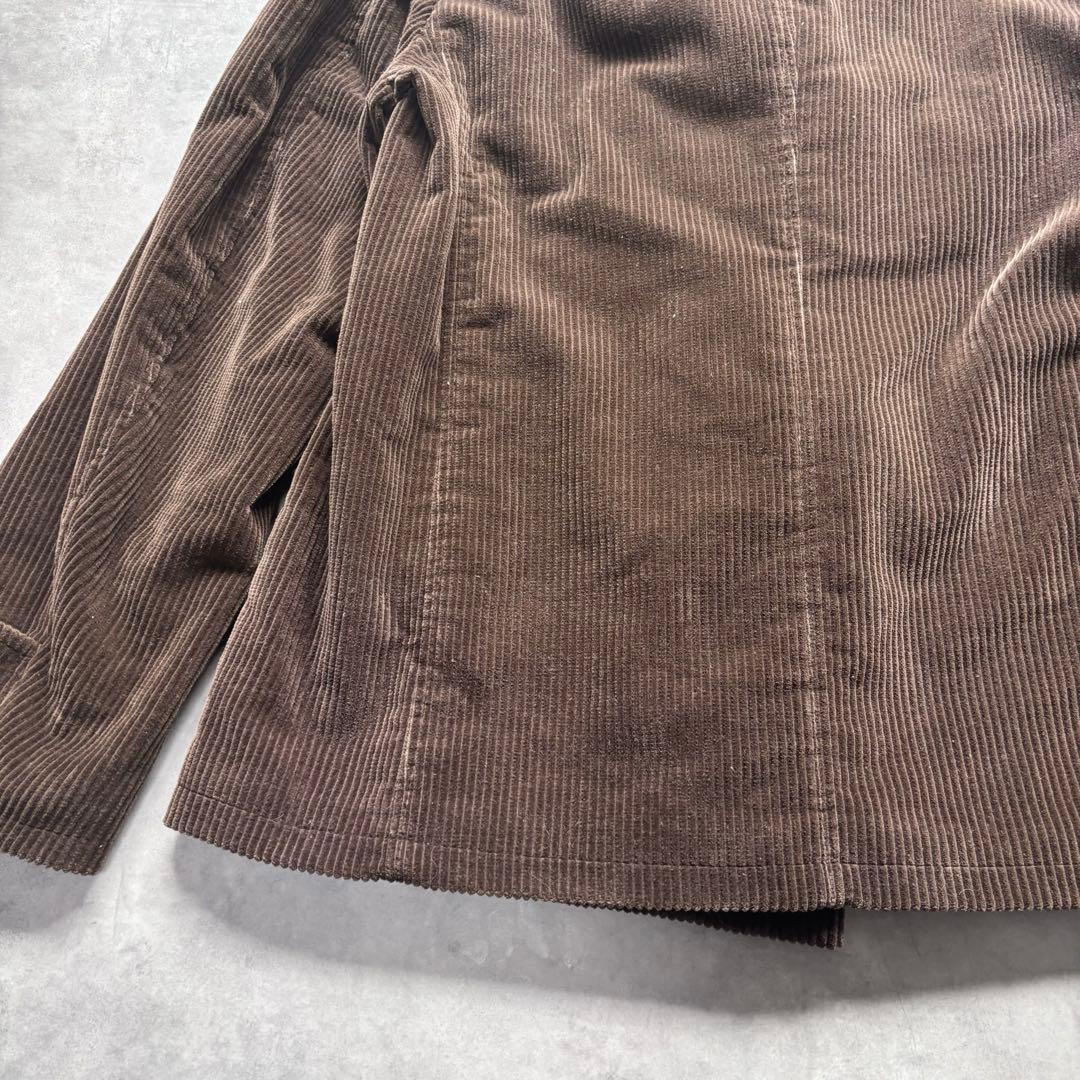 T*0様 D&G コート ダブル カルガンゴートファー コーデュロイ ブラウン