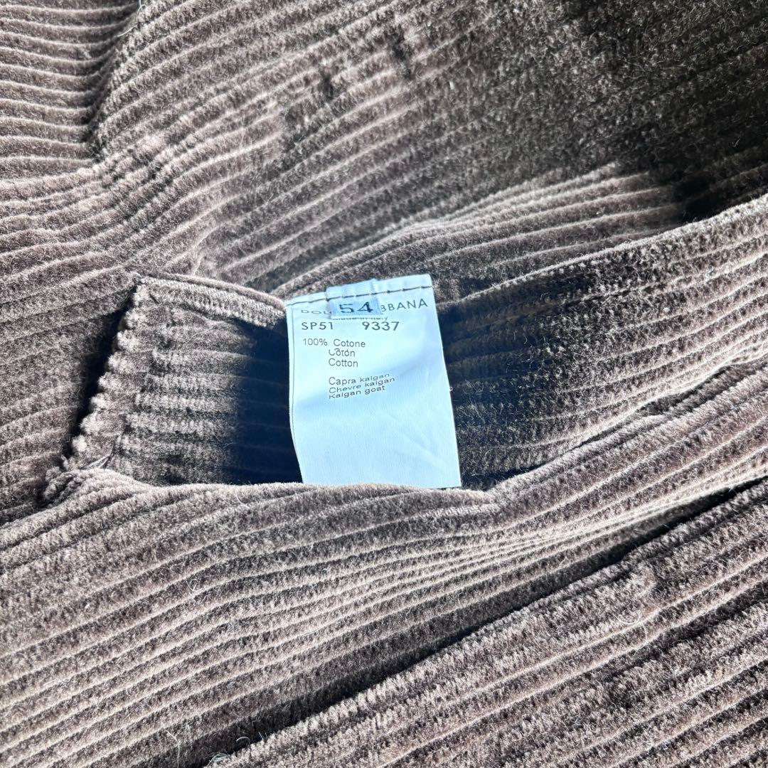 T*0様 D&G コート ダブル カルガンゴートファー コーデュロイ ブラウン