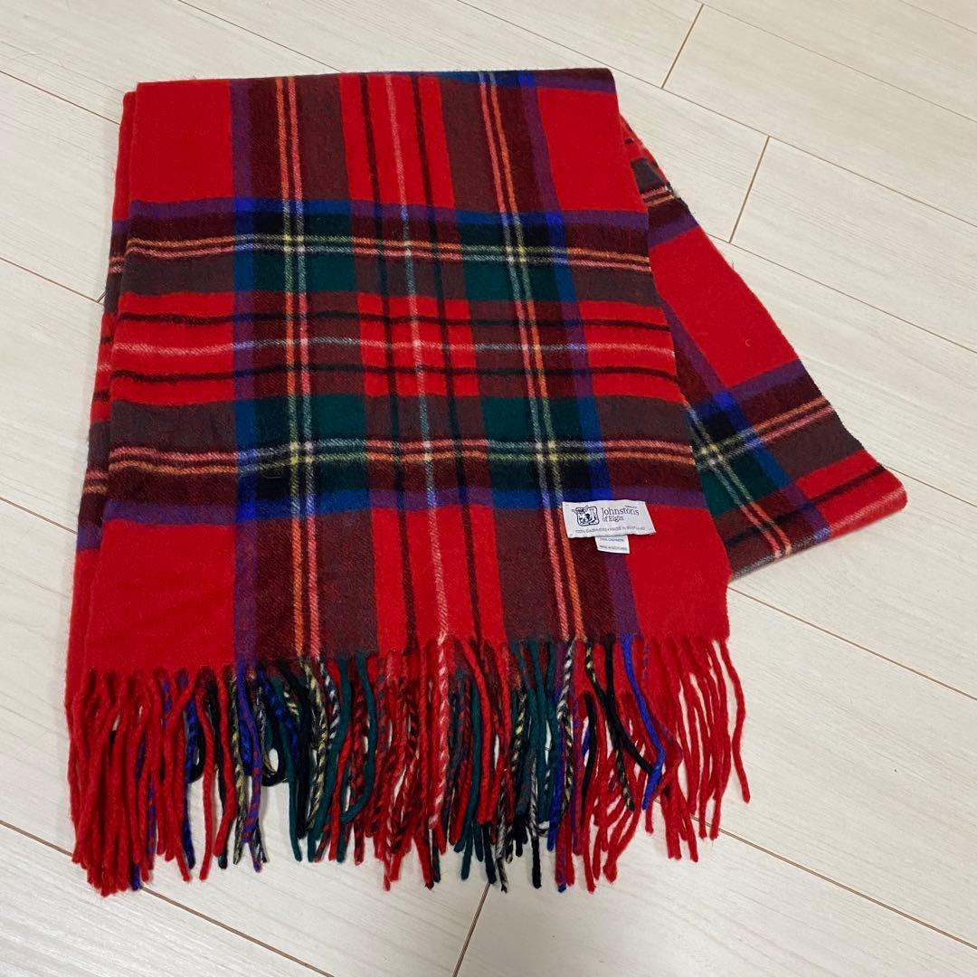 JOHNSTONS 大判カシミヤストール　ロイヤルスチュアート