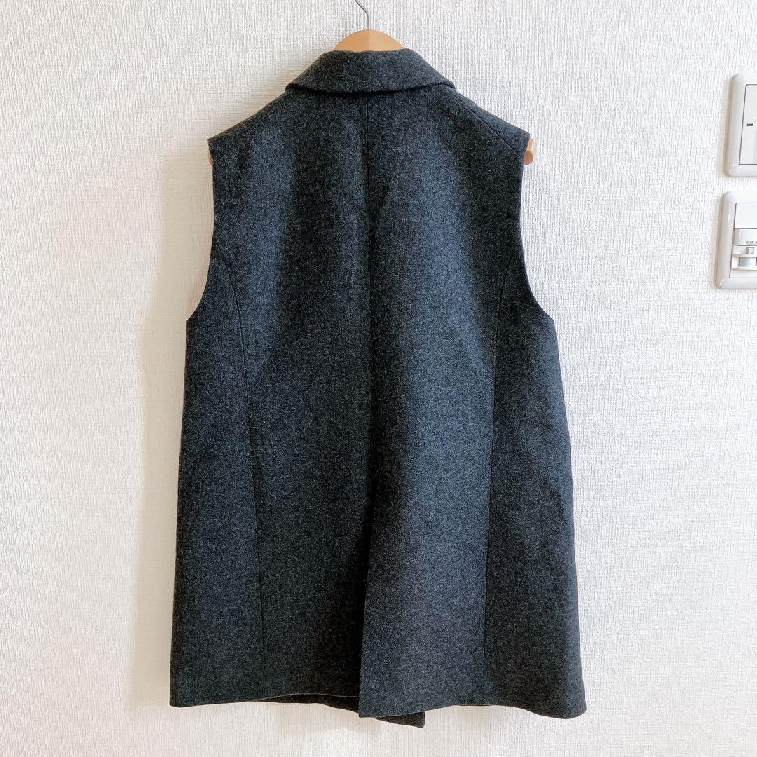 イエナ　テーラードベスト　ジレ　ダブルボタン　ダブルブレスト　スーパー100's