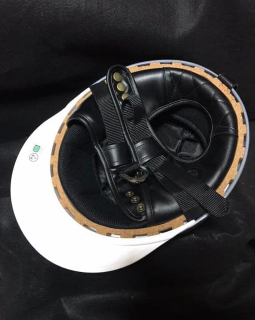 SUZUKI 半帽ヘルメット 赤黒