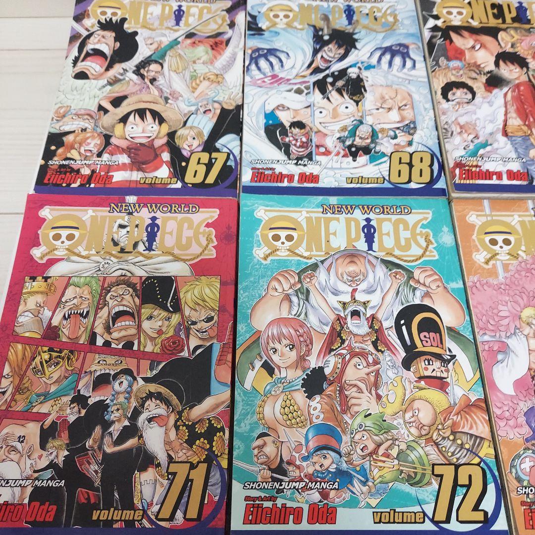 ワンピース　英語版　漫画　67～78