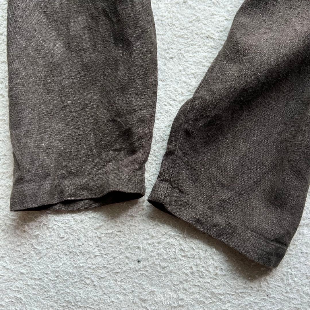 【美品】ネストローブコンフェクト 起毛リネンダブルブレストジャケット 22AW