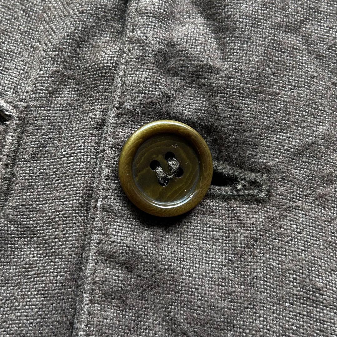 【美品】ネストローブコンフェクト 起毛リネンダブルブレストジャケット 22AW
