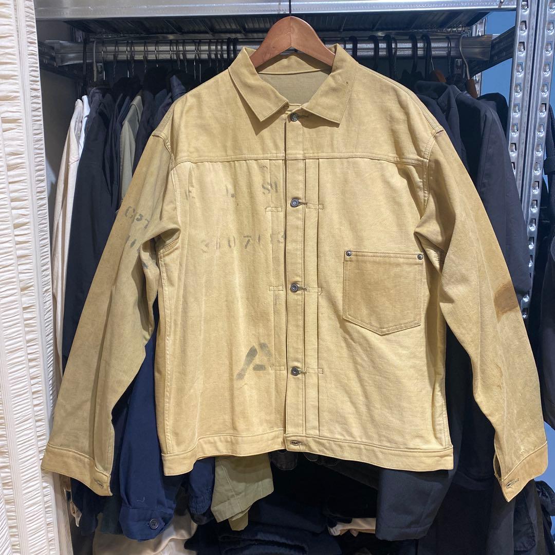 1st ジージャン　トラックジャケット　40s' 本物　ランドリーバックリメイク