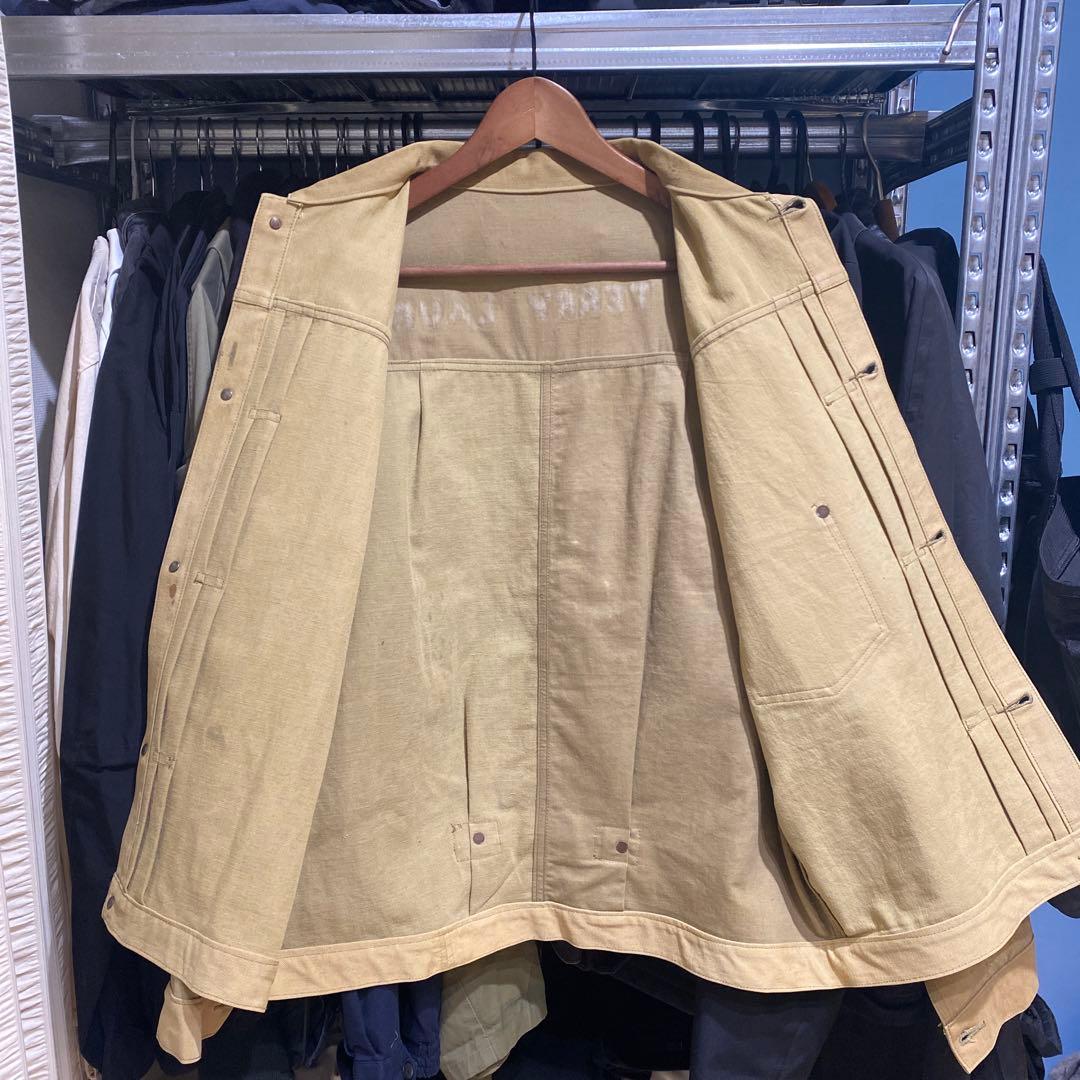1st ジージャン　トラックジャケット　40s' 本物　ランドリーバックリメイク