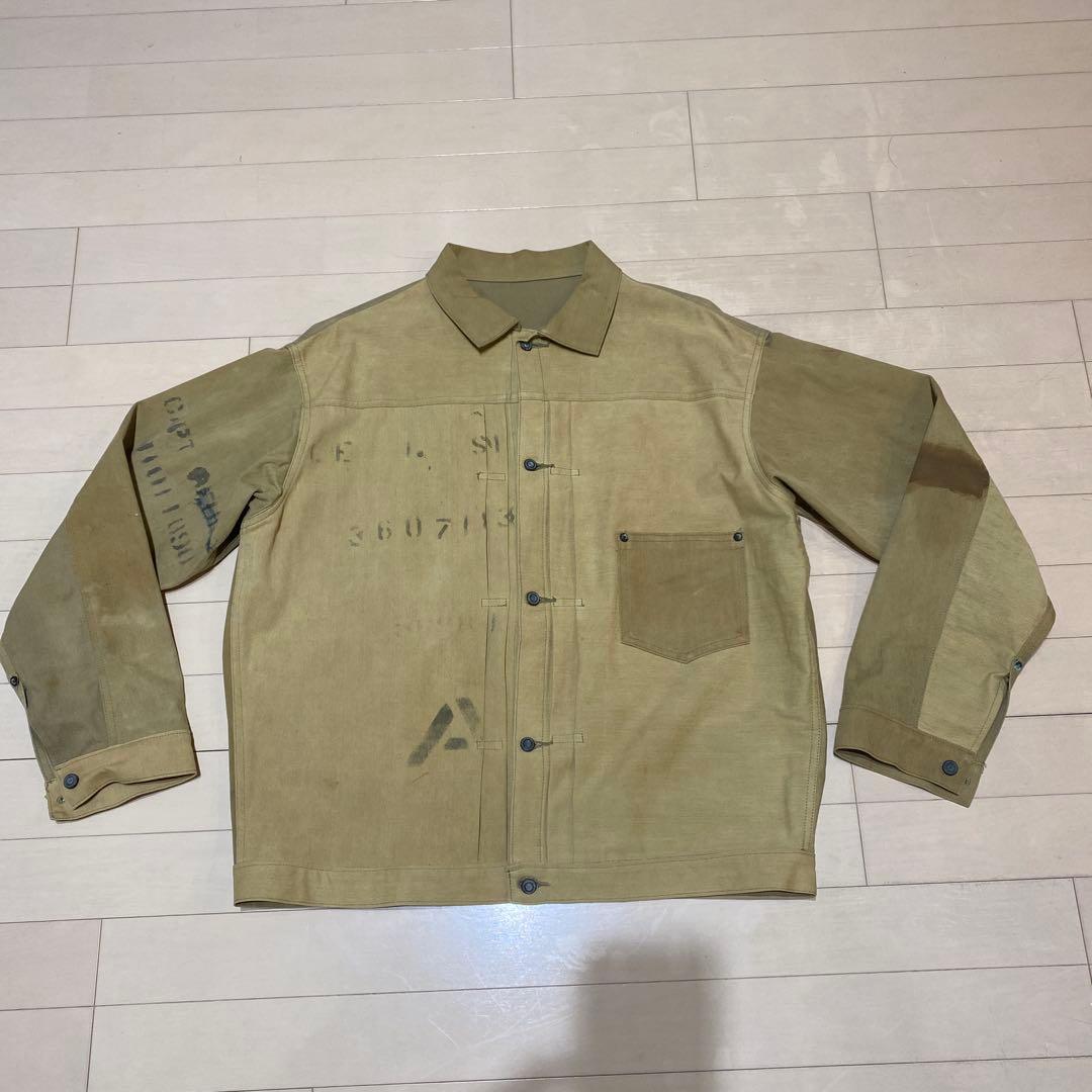 1st ジージャン　トラックジャケット　40s' 本物　ランドリーバックリメイク