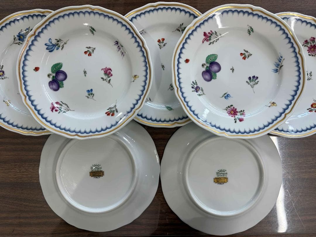 リチャード ジノリ イタリアンフルーツ プレート 7枚セット