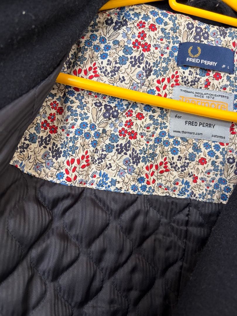 FRED PERRY ウールピーコート L