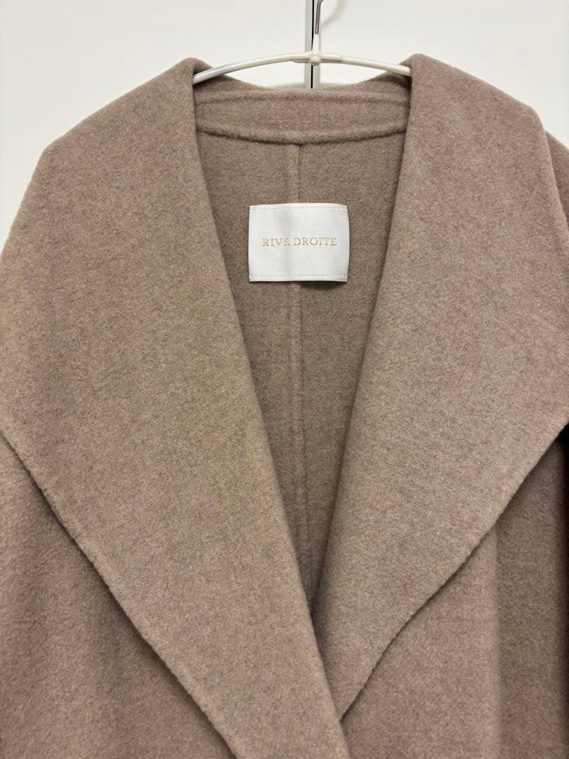 ROTE ベージュ ウールリバーコート