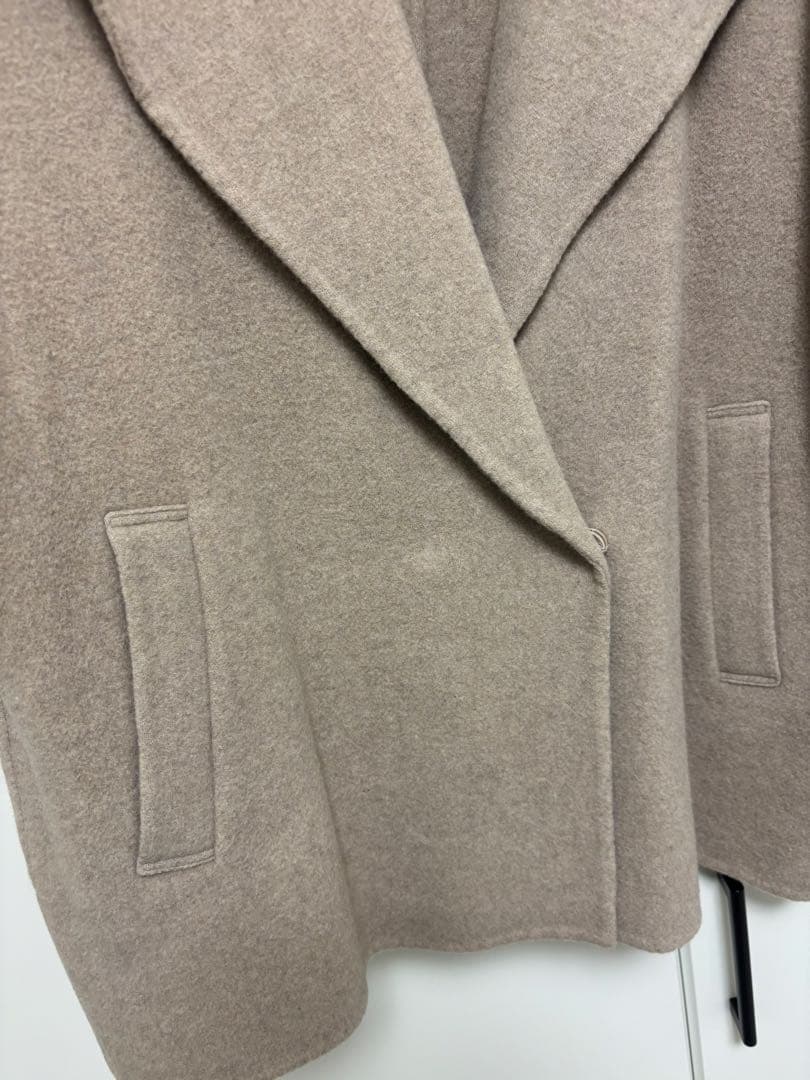 ROTE ベージュ ウールリバーコート