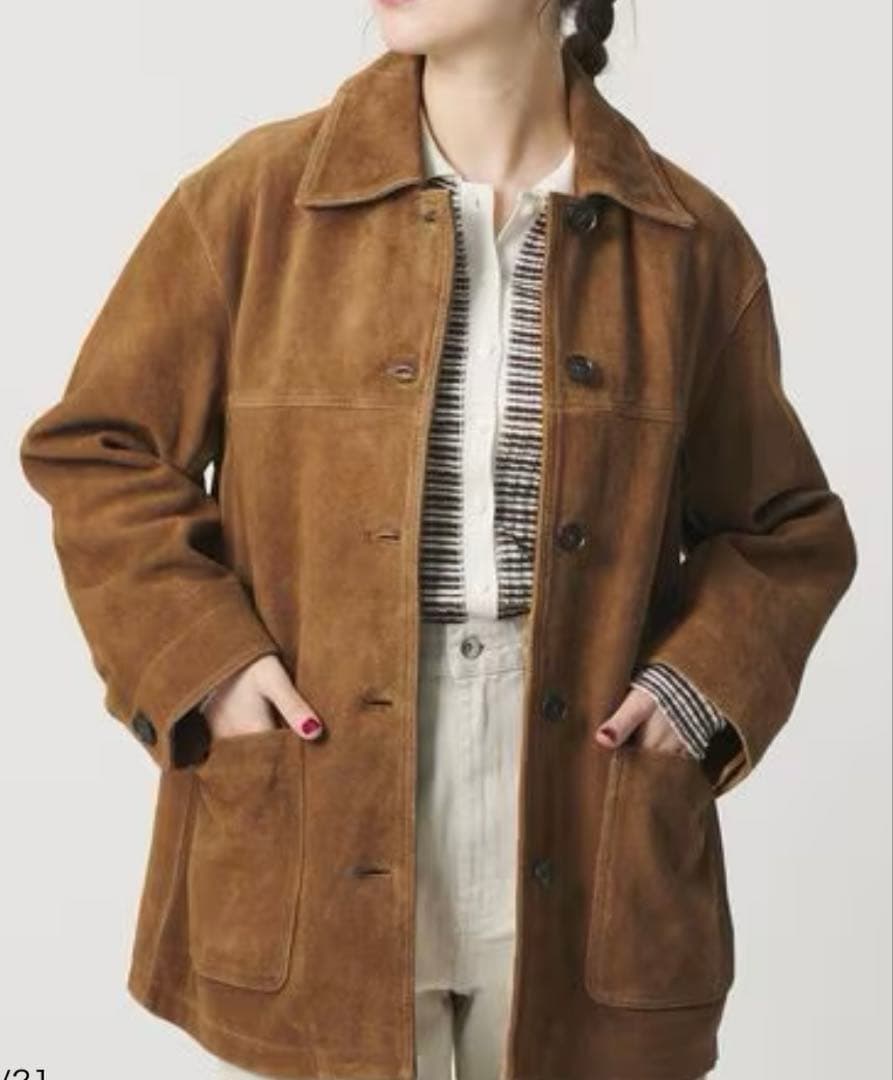 BEAUTY&YOUTH スエードカバーオールジャケット　M スエードジャケット