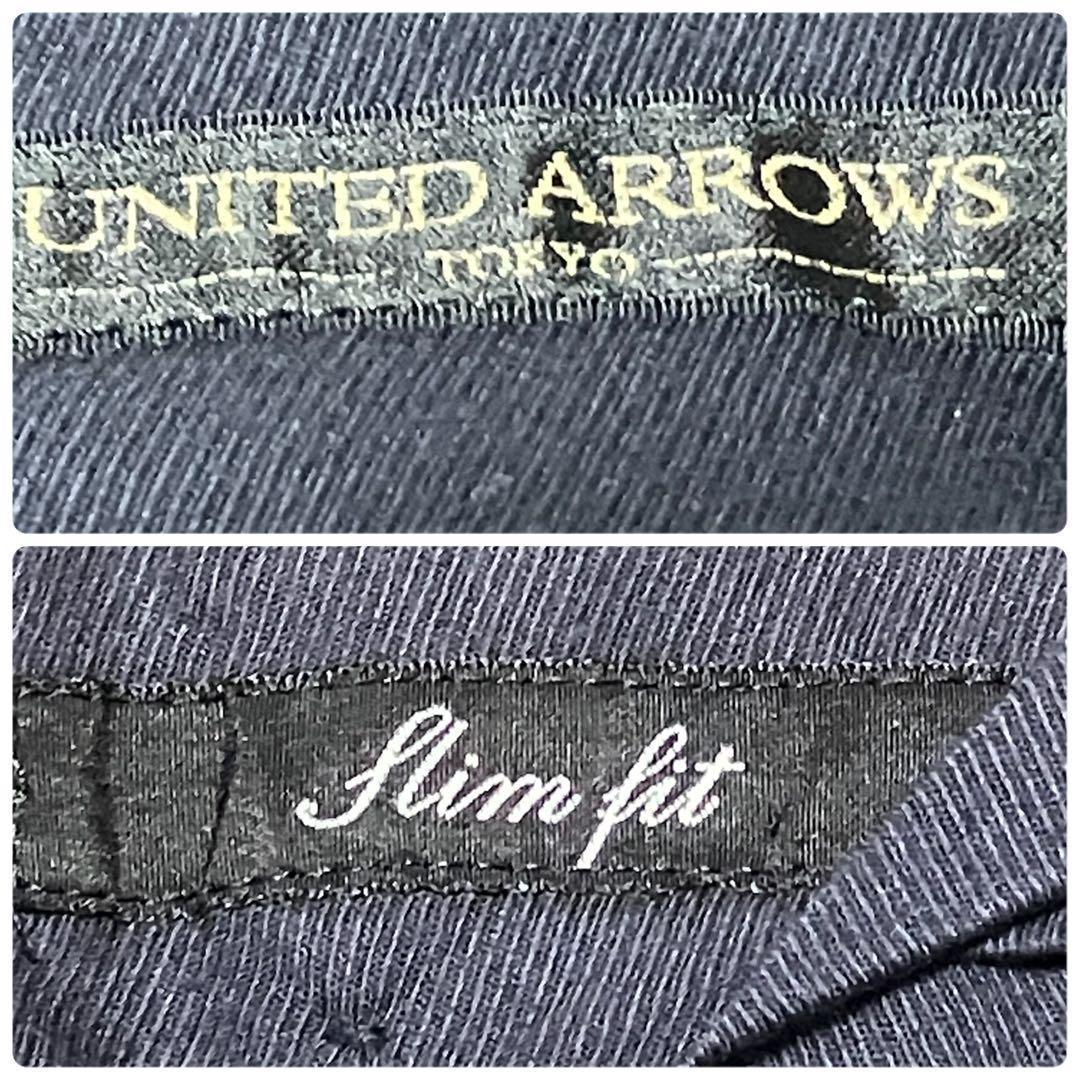 美品UNITED ARROWS スーツ 52 ネイビー シングル モヘア混