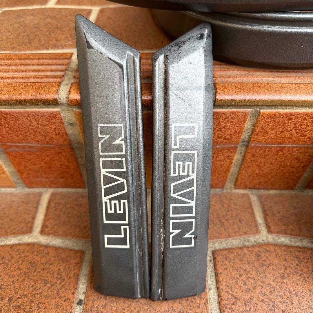 AE86 サイドモール 1台分 純正黒銀カラー