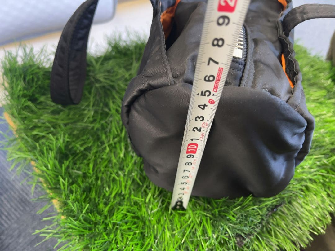 黒 ナイロン ミニドラムバッグ　ポーター