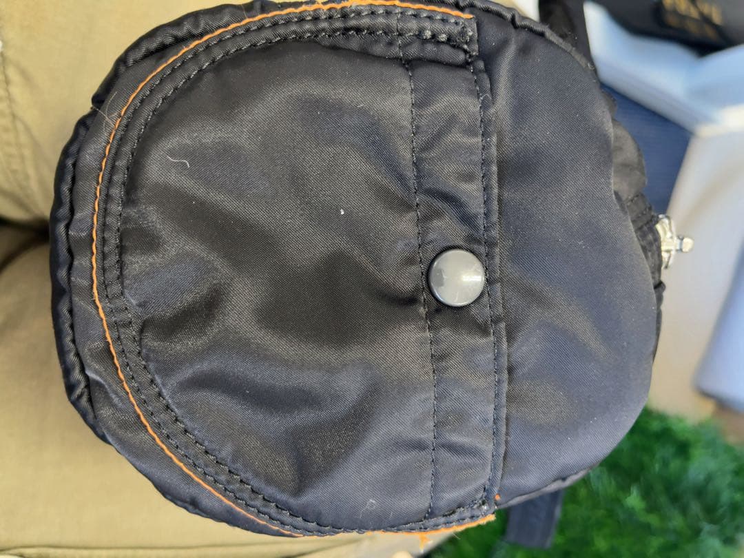 黒 ナイロン ミニドラムバッグ　ポーター