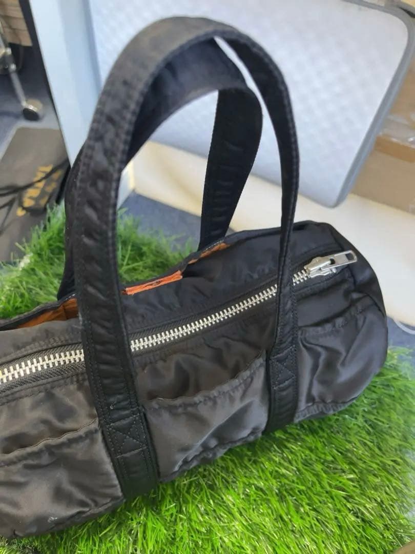 黒 ナイロン ミニドラムバッグ　ポーター