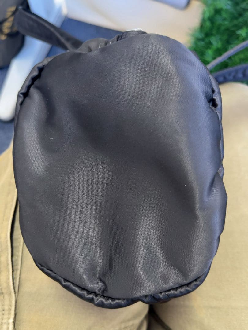 黒 ナイロン ミニドラムバッグ　ポーター