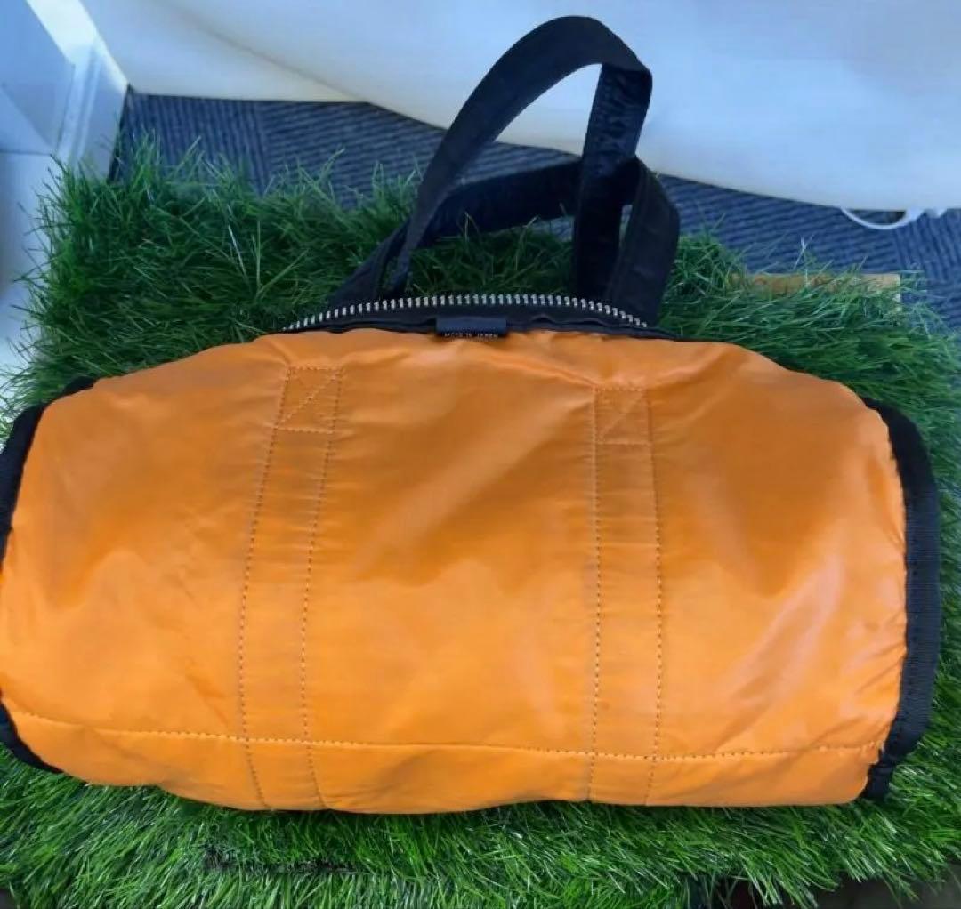 黒 ナイロン ミニドラムバッグ　ポーター