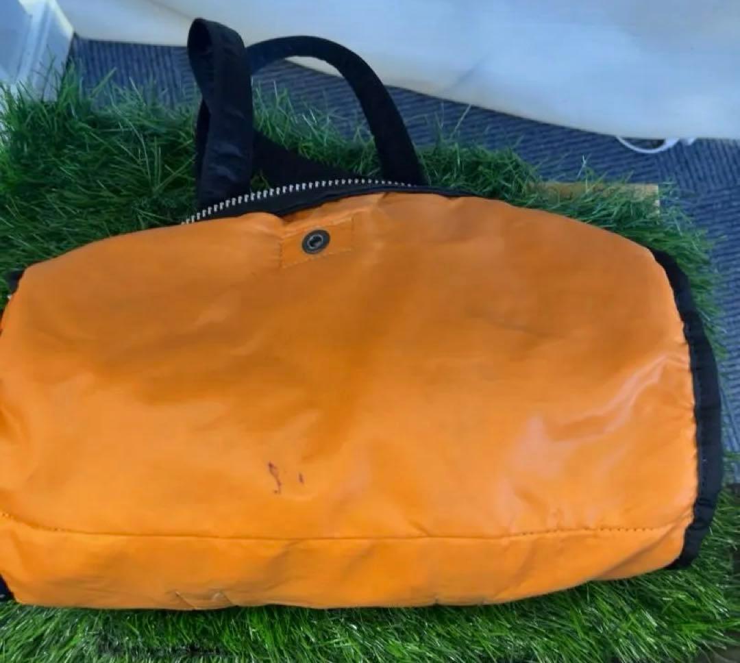 黒 ナイロン ミニドラムバッグ　ポーター