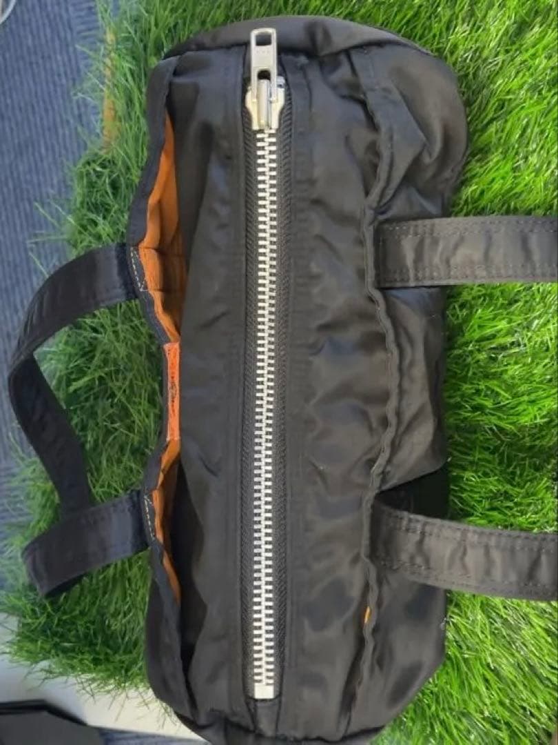 黒 ナイロン ミニドラムバッグ　ポーター