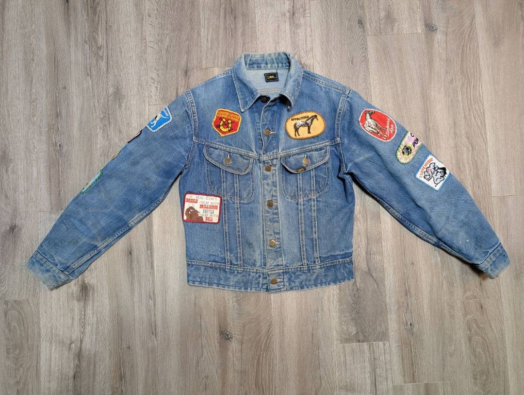 80S【唯一無二！フルデコ仕様】Leeリー 101-J デニムジャケット