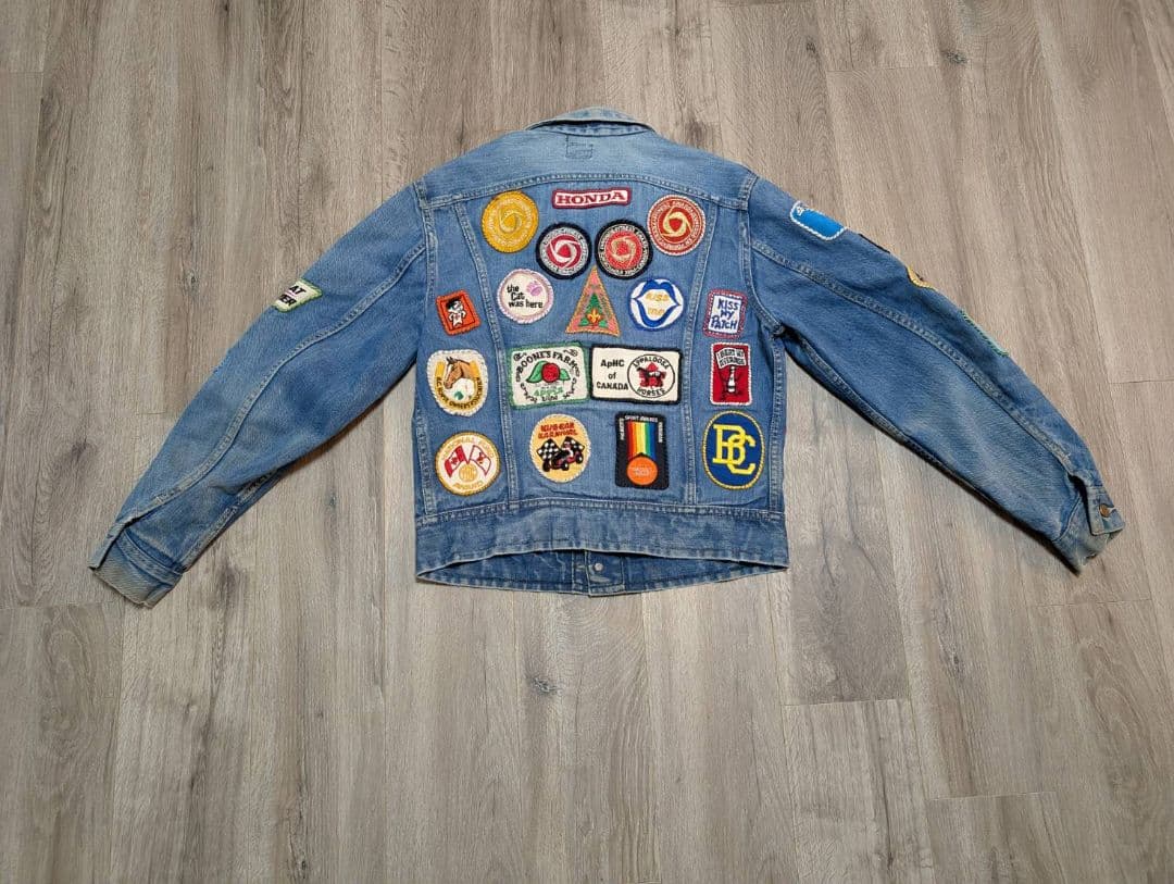 80S【唯一無二！フルデコ仕様】Leeリー 101-J デニムジャケット