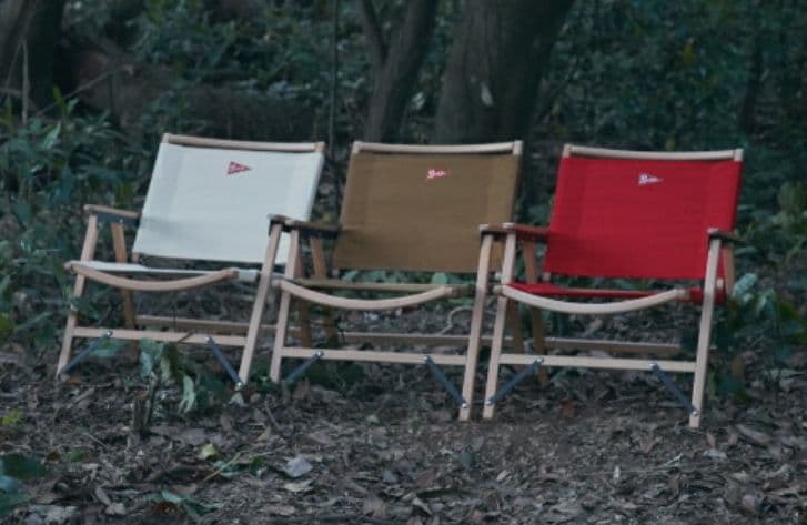 スパッツ　ウッドスター　フォールディングチェア　赤色2脚セット