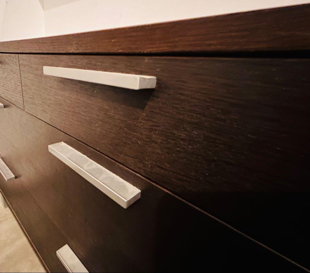 ACTUS⭐︎オーク木製チェスト/ダークブラウン