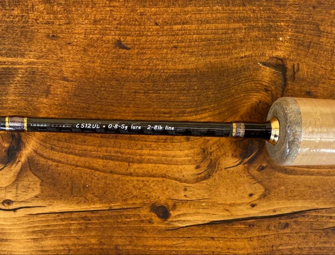 トラウトロッド　5ft1inch ウッドリールシート　渓流 天然木　ベイトロッド