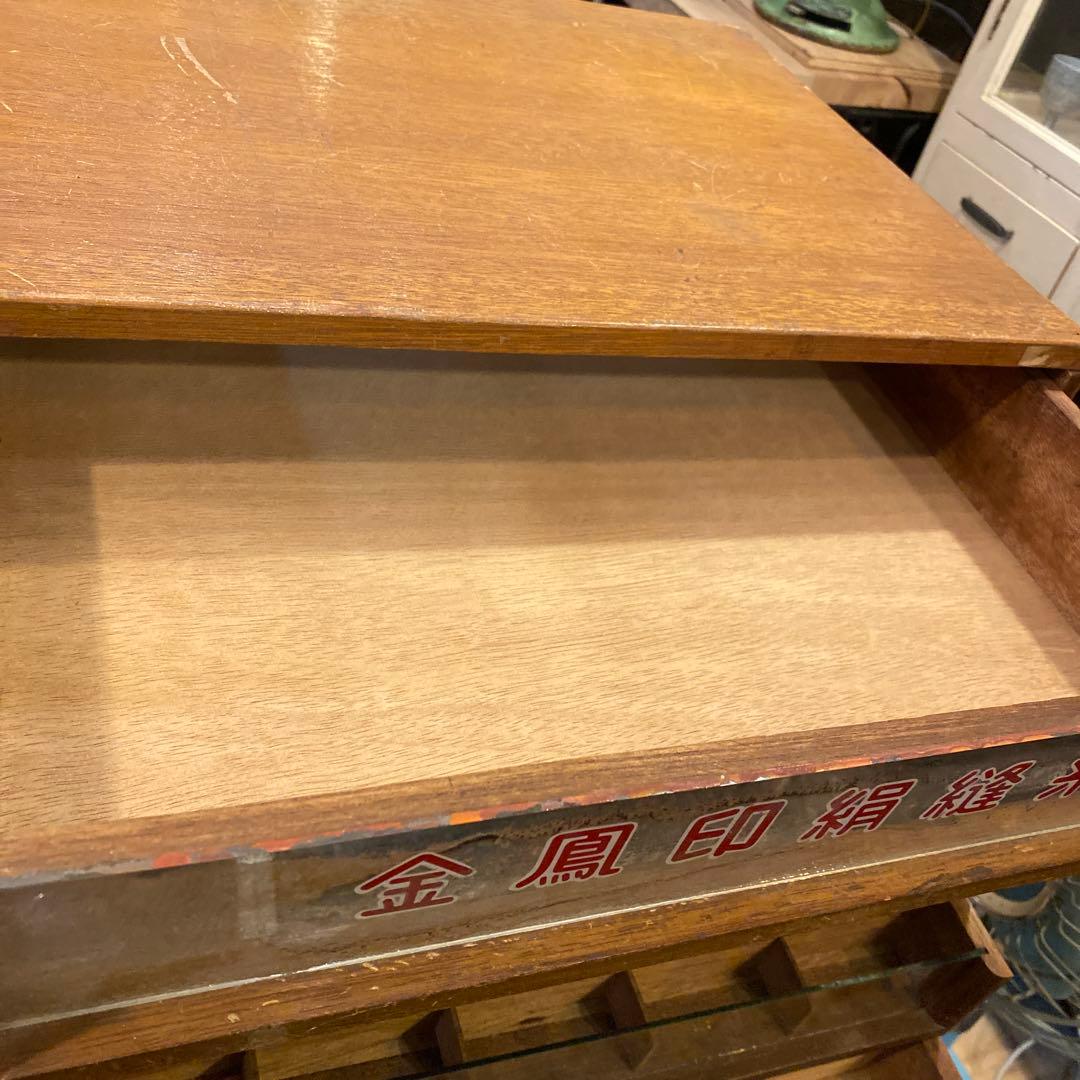 金鳳印絹縫糸　引き出し収納　レトロ