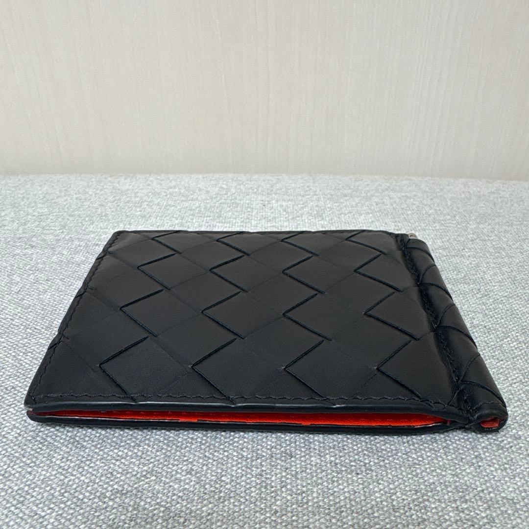 【希少カラー】ボッテガヴェネタ 二つ折り財布 マネークリップ イントレチャート