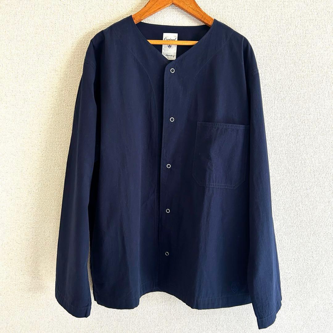 【美品】ORCIVAL オーシバル ノーカラージャケット ネイビー サイズ4