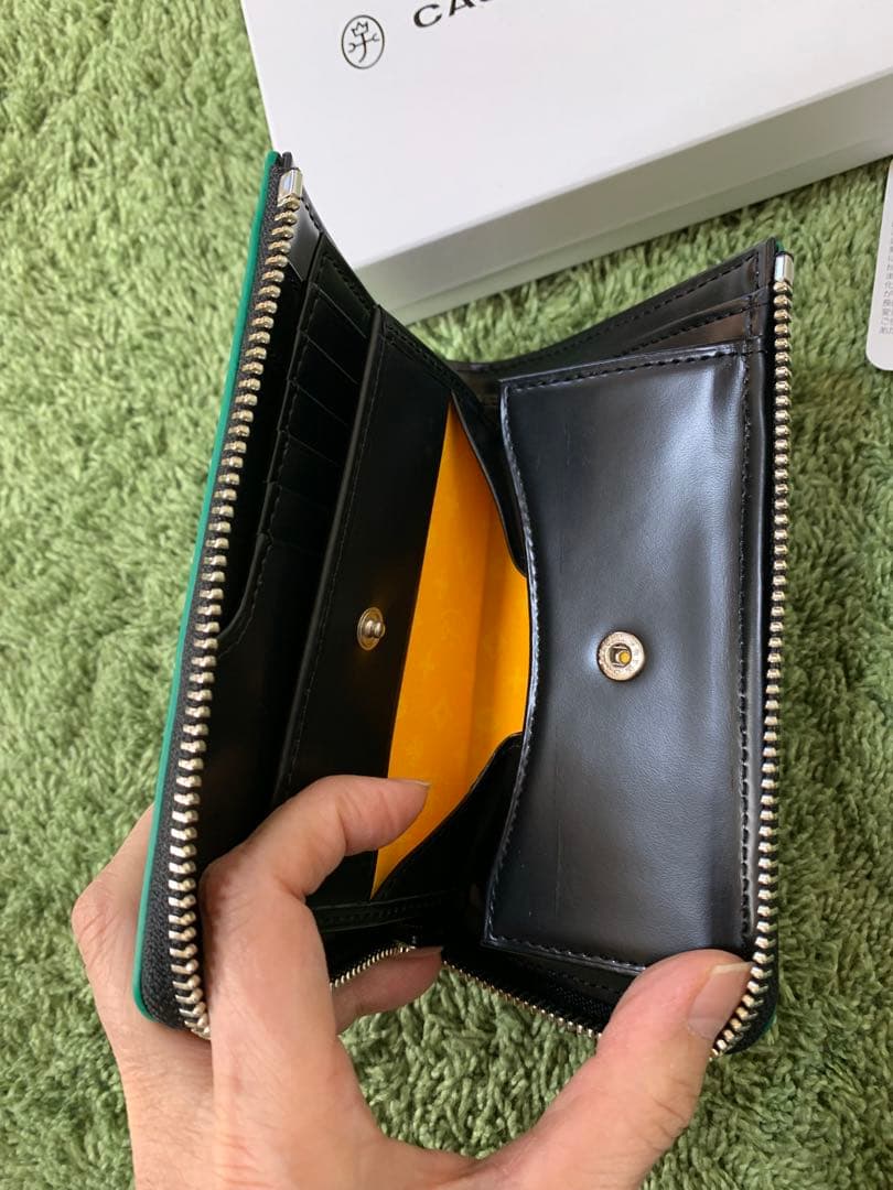 CASTELBAJAC カステルバジャック 牛革 二つ折り財布　新品22000円