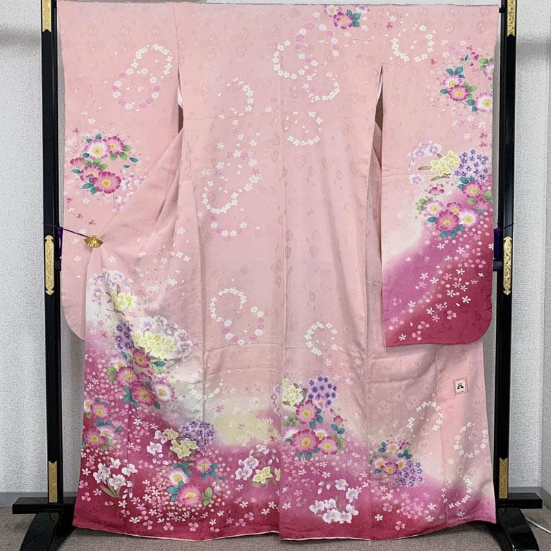 507z12☆かわいい！振袖 anan ハート☆美品 成人式 結婚式 十三参り