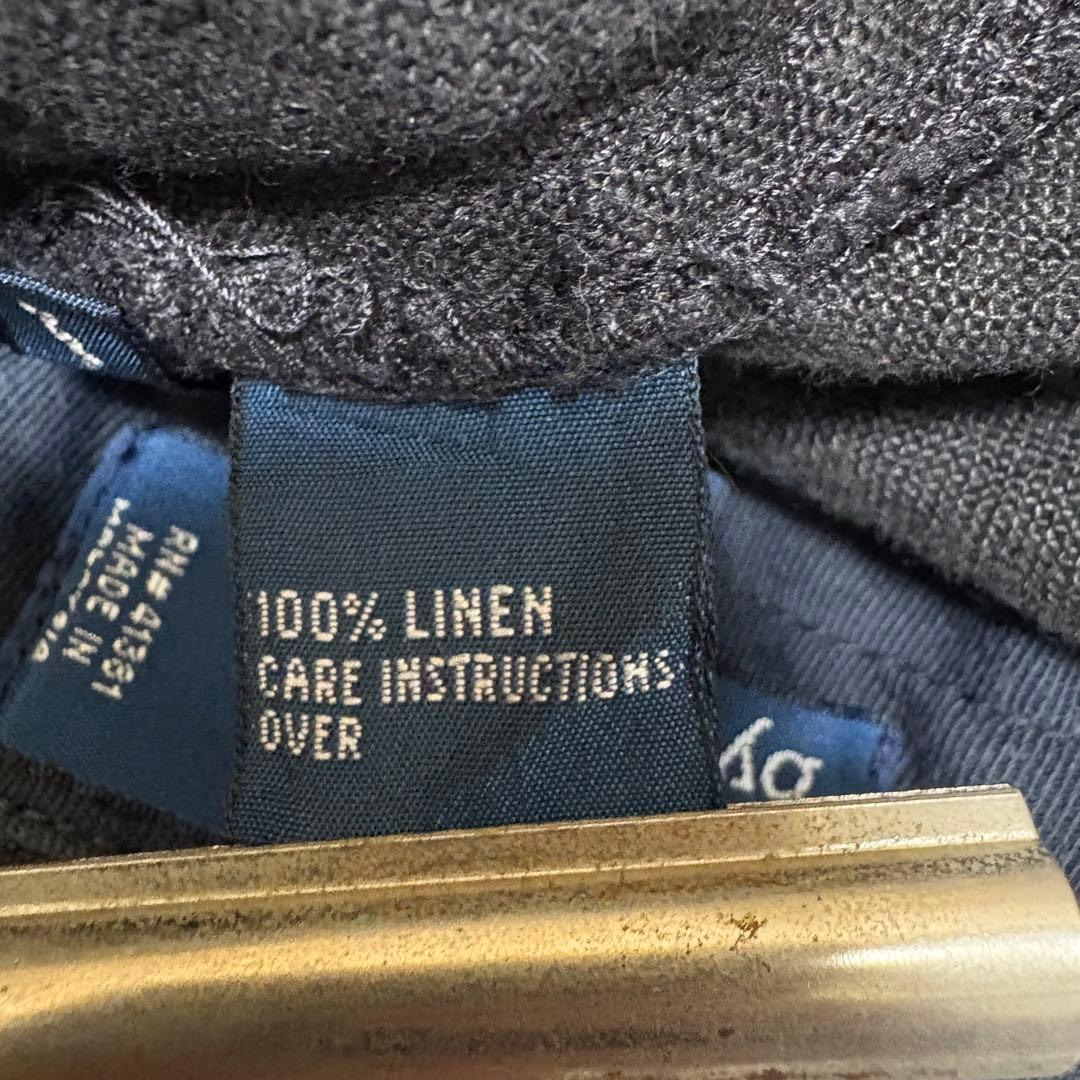 90s ポロバイラルフローレン　リネン　トラウザーズ　スラックス　38×30