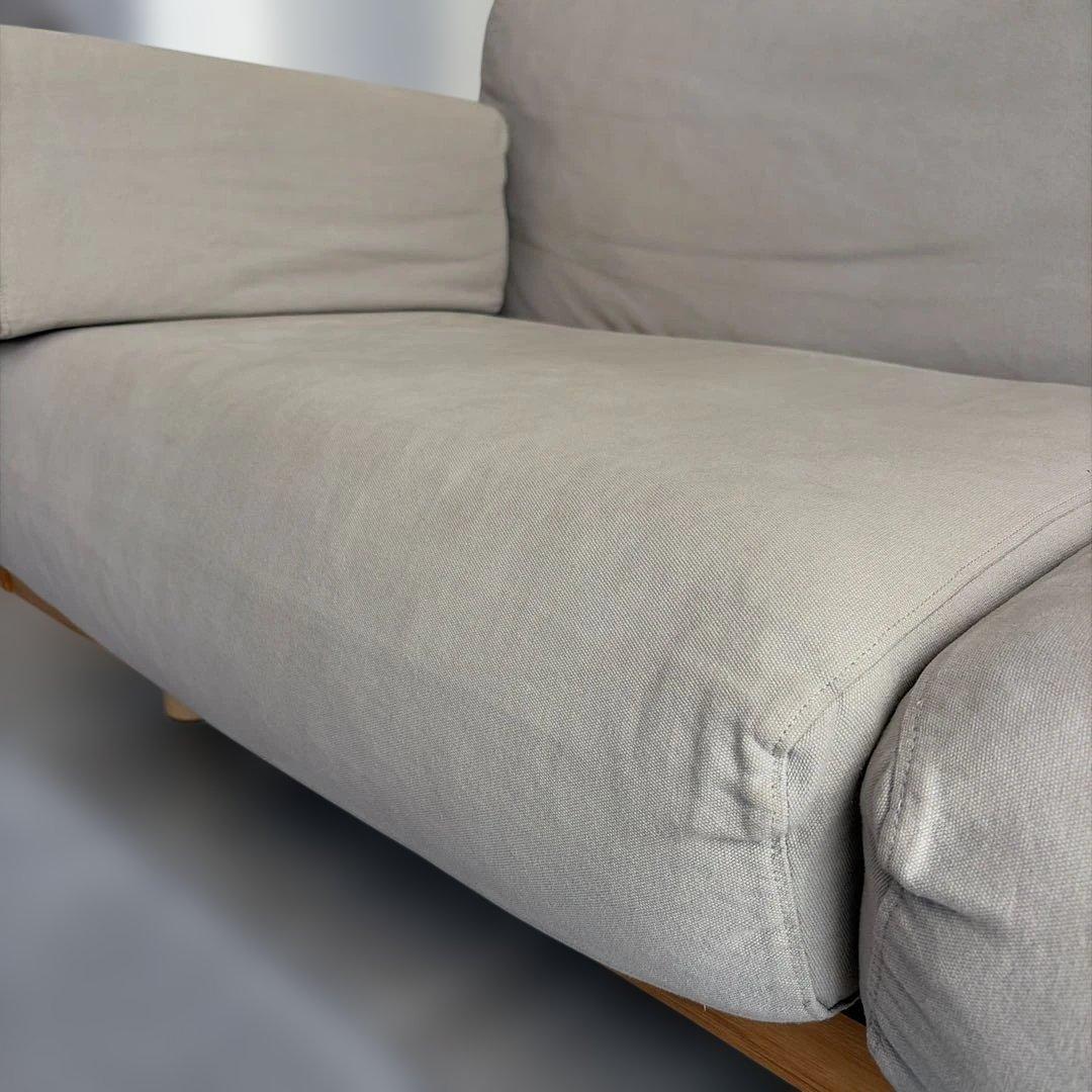 【最終値下げ】無印良品 木製ソファ オーク材 突板2.5 シーター