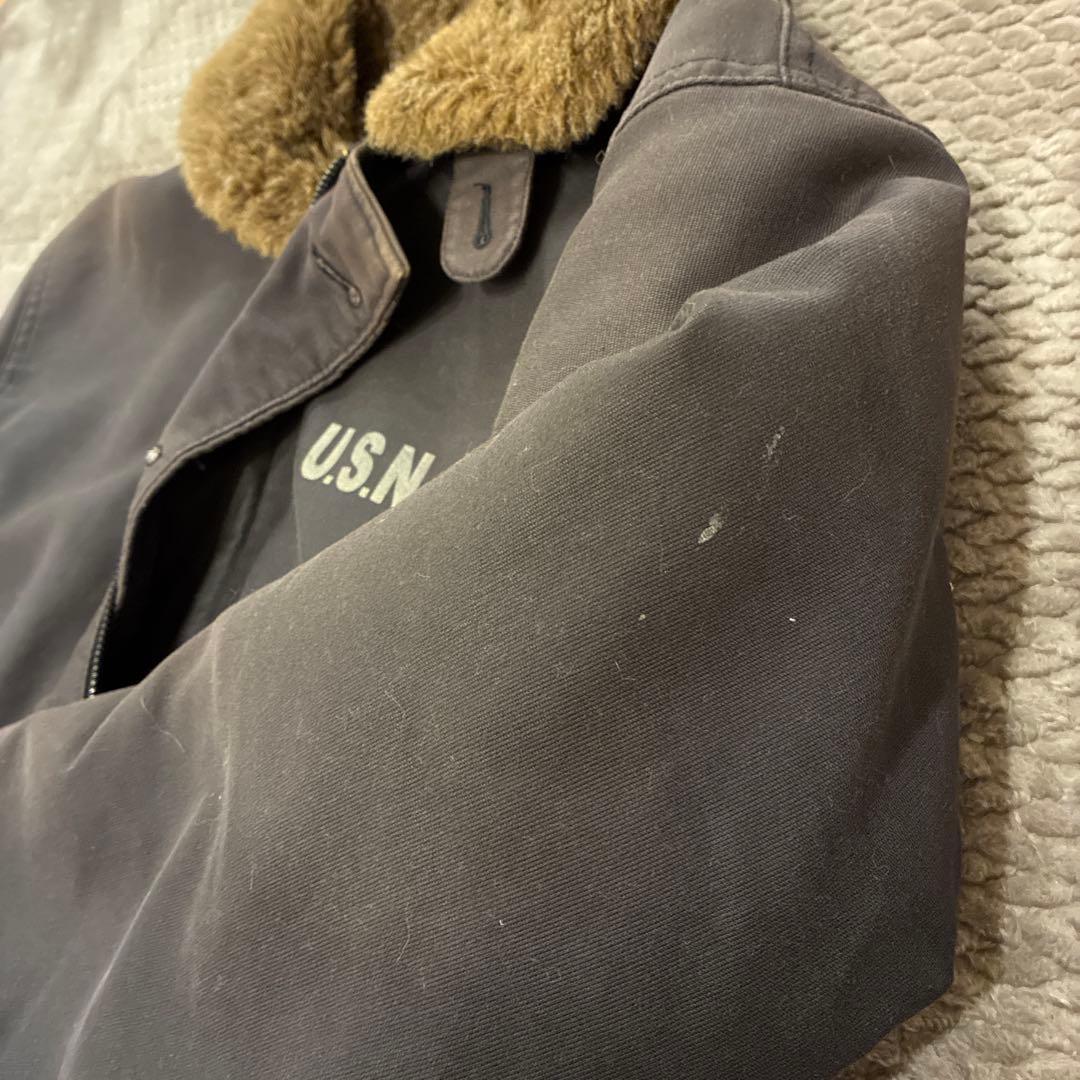 YMCLKY N-1 USNデッキジャケット 36フェードブラック M相当