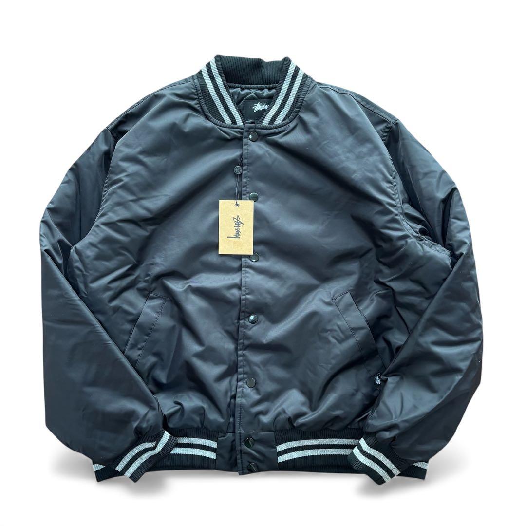 【未使用品】Stüssy ダイス スパンコール中綿スタジャン L