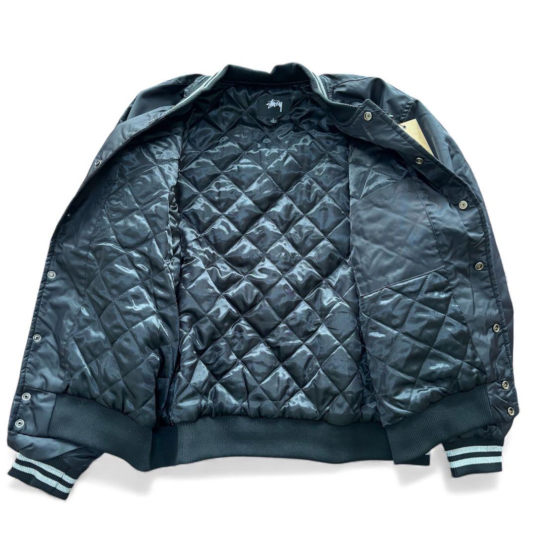 【未使用品】Stüssy ダイス スパンコール中綿スタジャン L