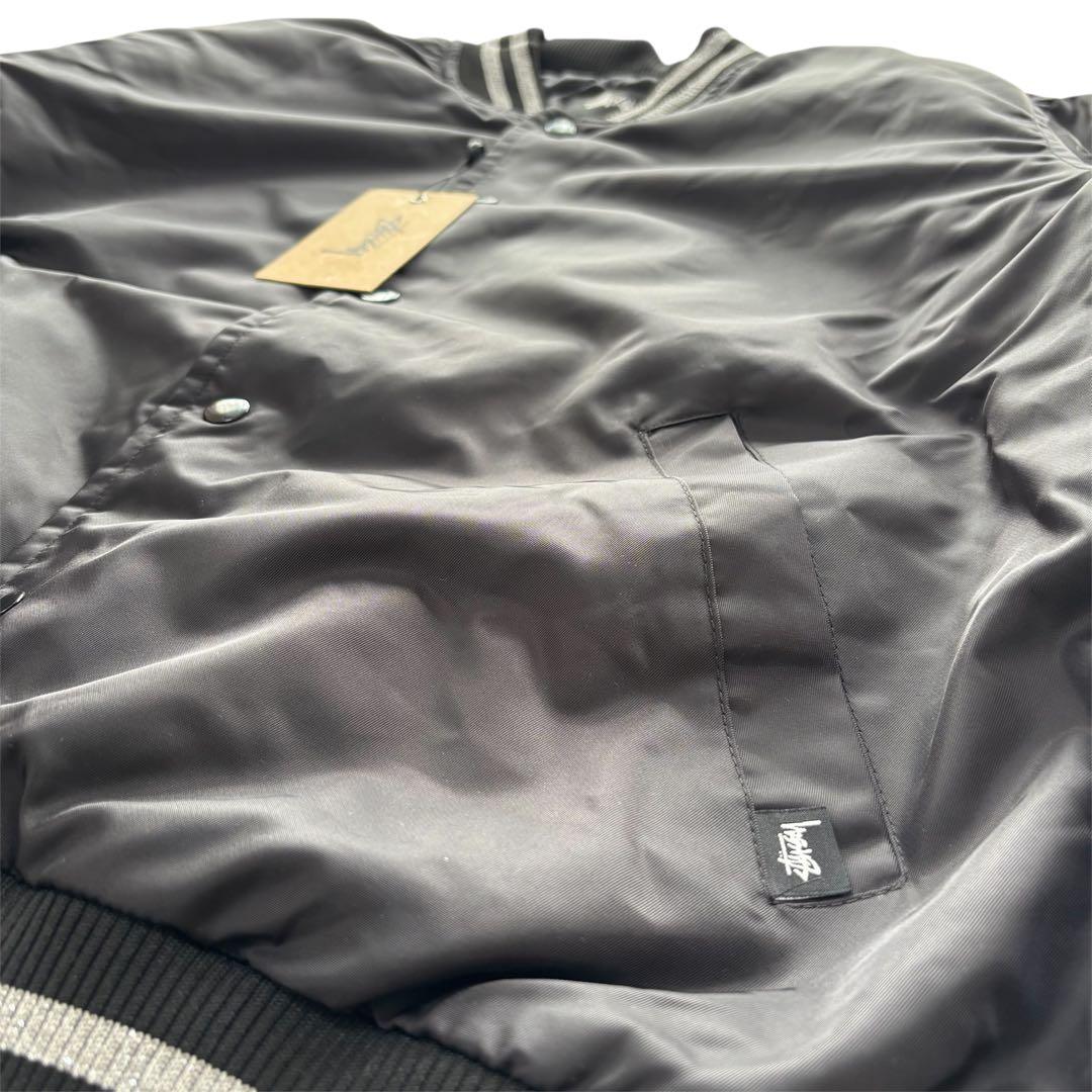 【未使用品】Stüssy ダイス スパンコール中綿スタジャン L