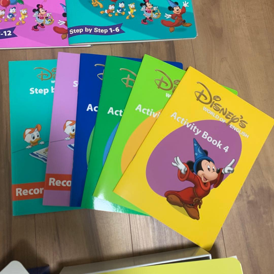 【DWE】ディズニー英語 ステップバイステップDVDプレイヤー CD他 計53点