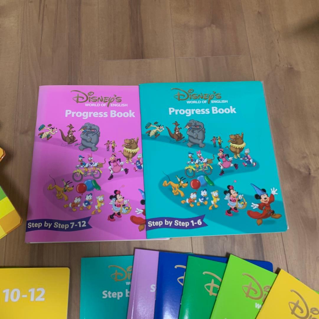 【DWE】ディズニー英語 ステップバイステップDVDプレイヤー CD他 計53点