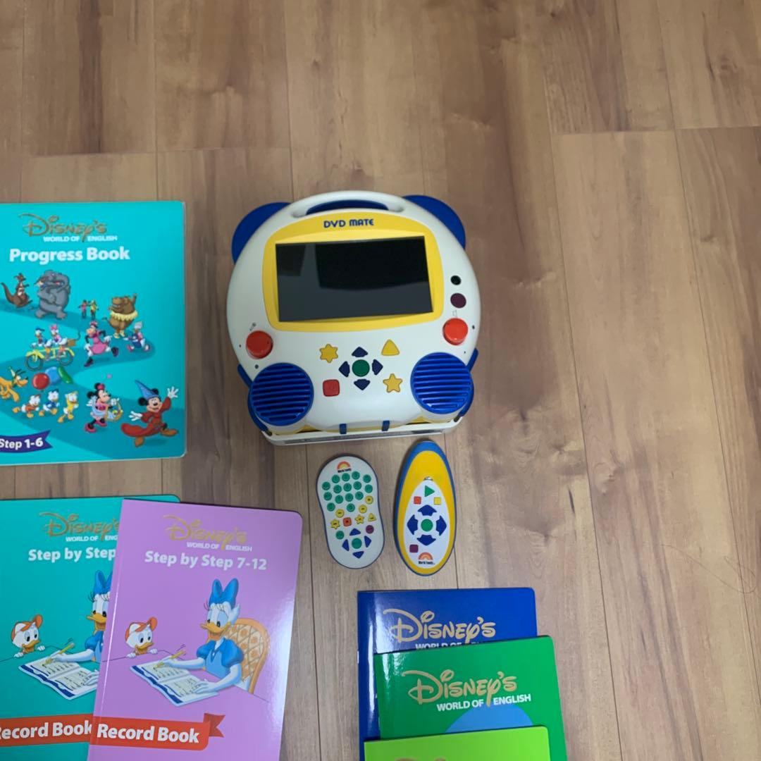 【DWE】ディズニー英語 ステップバイステップDVDプレイヤー CD他 計53点