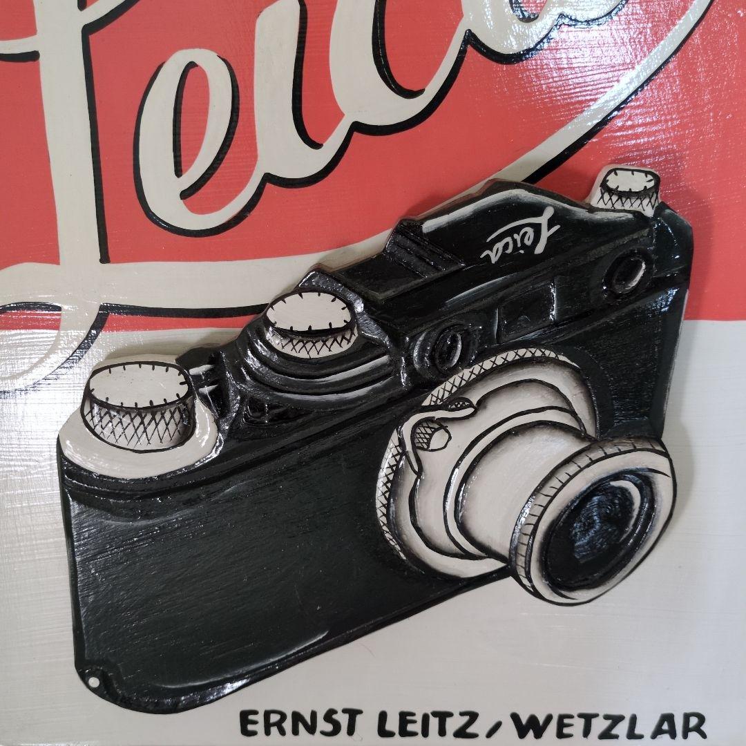 ライカ　木製パネルアート